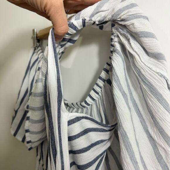 Mudpie Off Shoulder Striped Jumpsuit XS - Picture 11 of 11